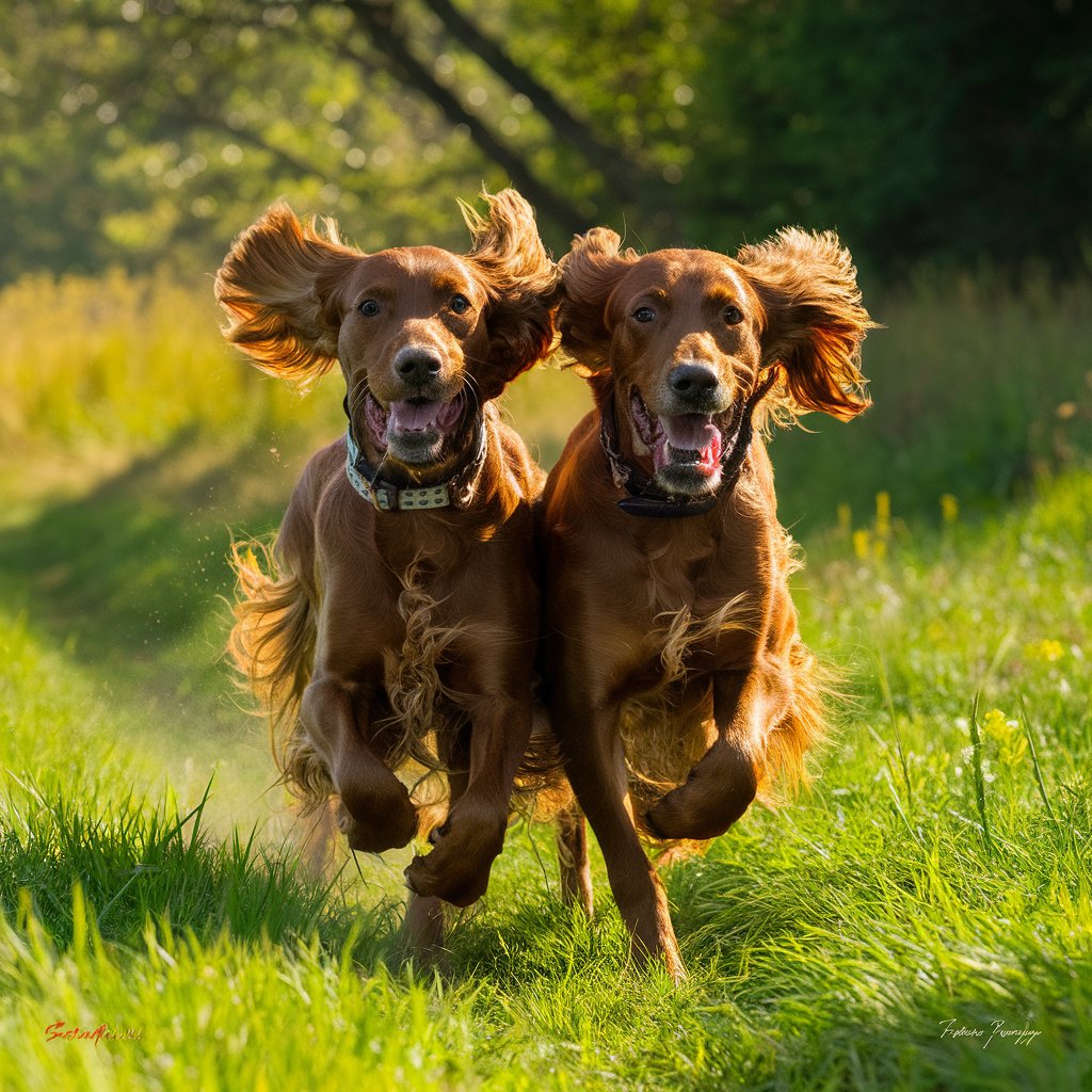  Irish Setters