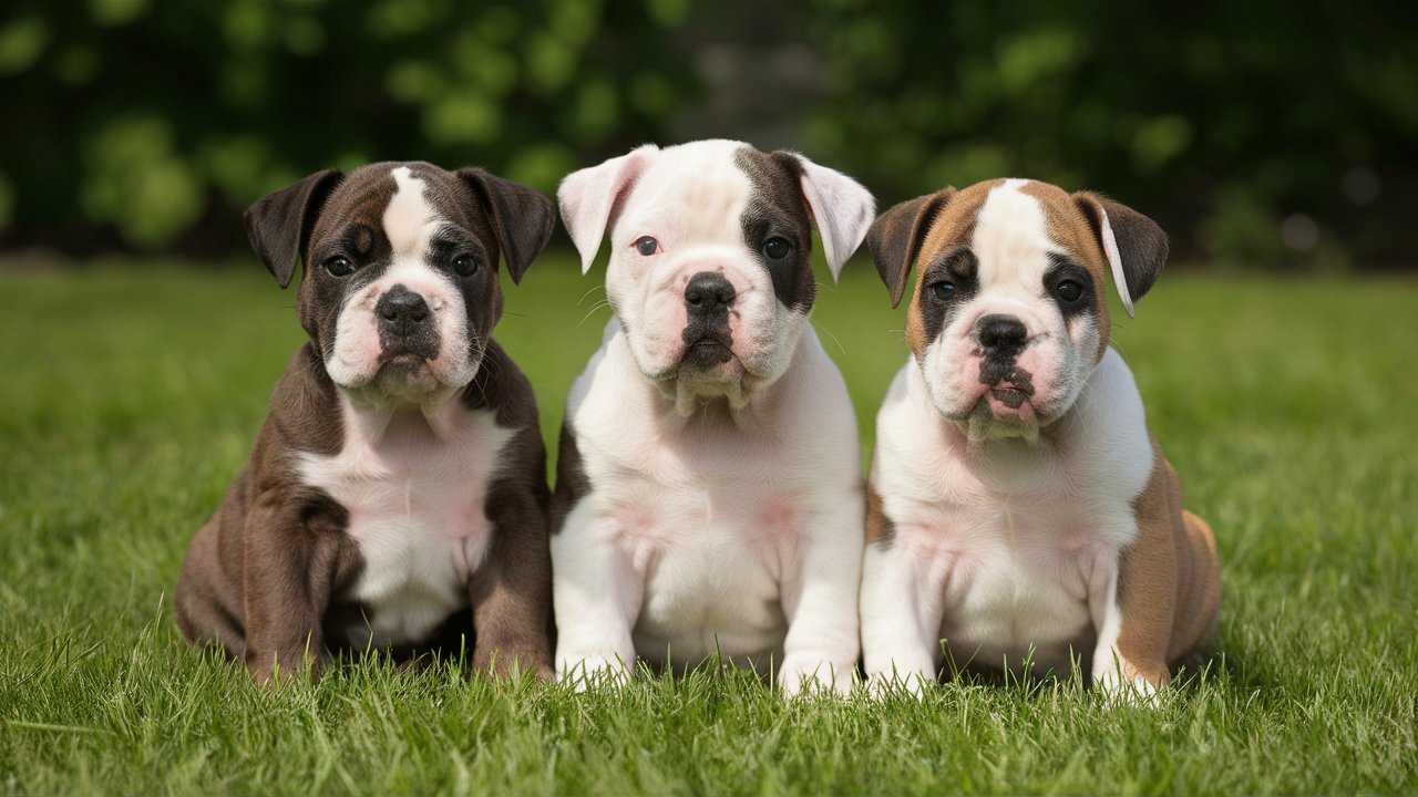 American bulldog puppies